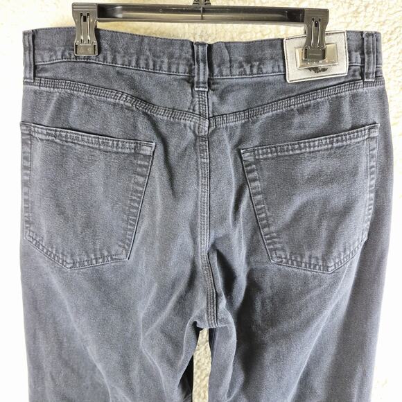 Hugo Boss Alabama Men’s Jeans 38x32 Black Denim 100% Cotton Vtg Made in Italy - Picture 8 of 14